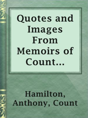 cover image of Quotes and Images From Memoirs of Count Grammont